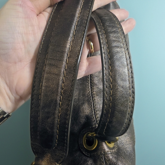 Coach Legacy GARCIA Top Handle Bronze Vecchetta Leather - Picture 5 of 7